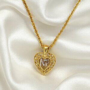 Nina Ricci Women’s Heart Pendant Necklace – Gold-Tone, 16+2" Designer Jewelry